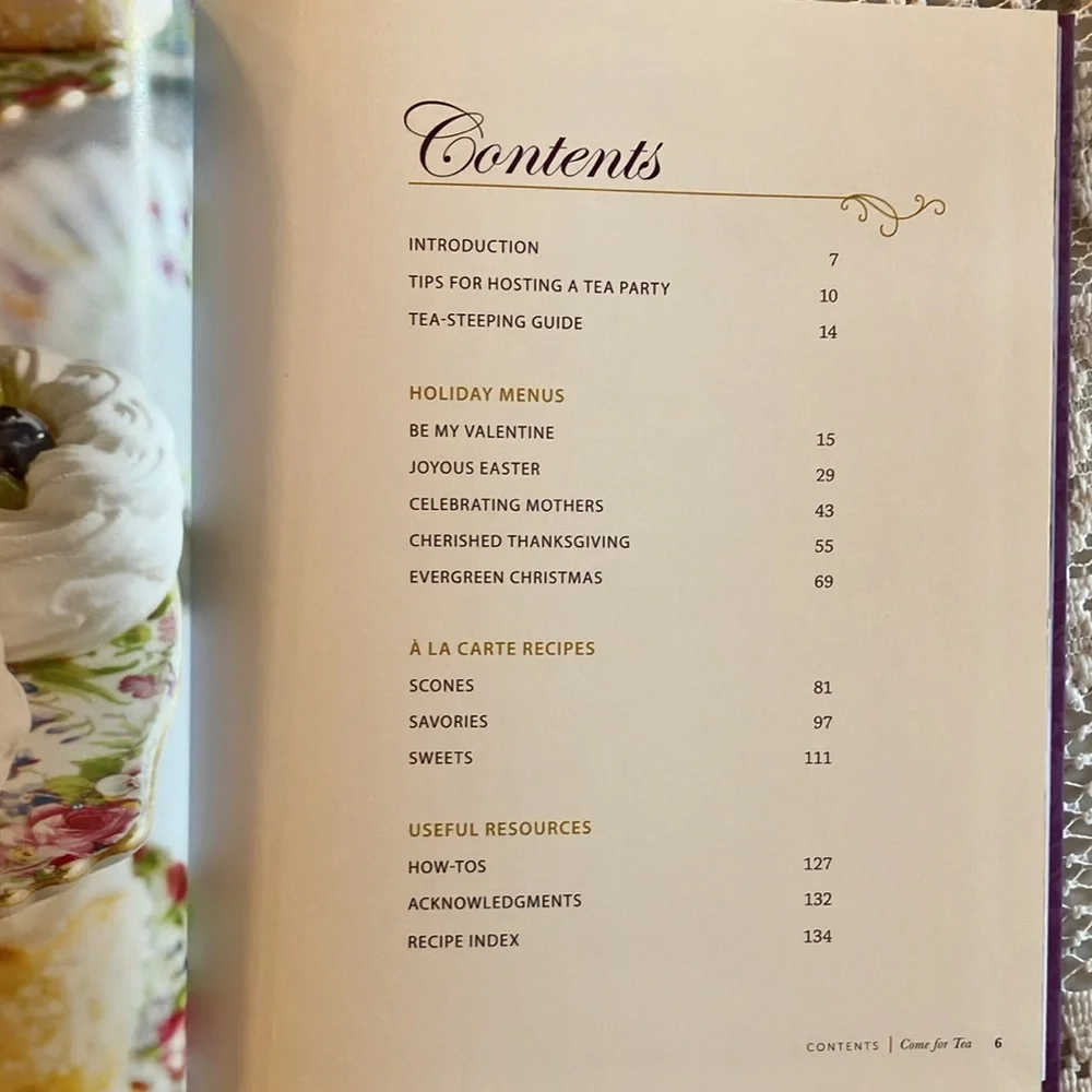 NWOT Gorgeous “Come for Tea” 🫖 Recipe Book - Picture 12 of 12